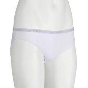Ladies Bamboo Bikini Brief White