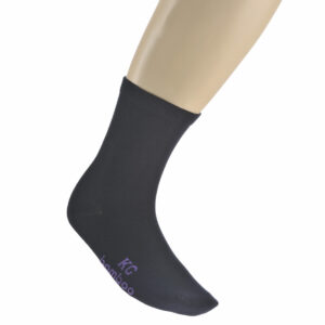 Bamboo Ladies Loose Top Crew Sock Navy