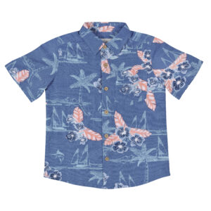 Cart 1 Kids Short Sleeve Bamboo Shirt - Hamilton Island