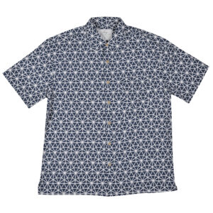 Men's Short Sleeve Bamboo Shirt - Asanoha