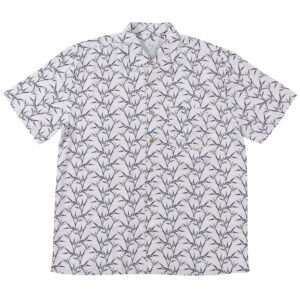 Men's Short Sleeve Bamboo Shirt - White Bamboo