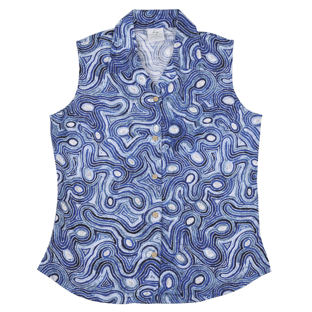 Ladies Sleeveless Shirt Bush Potato