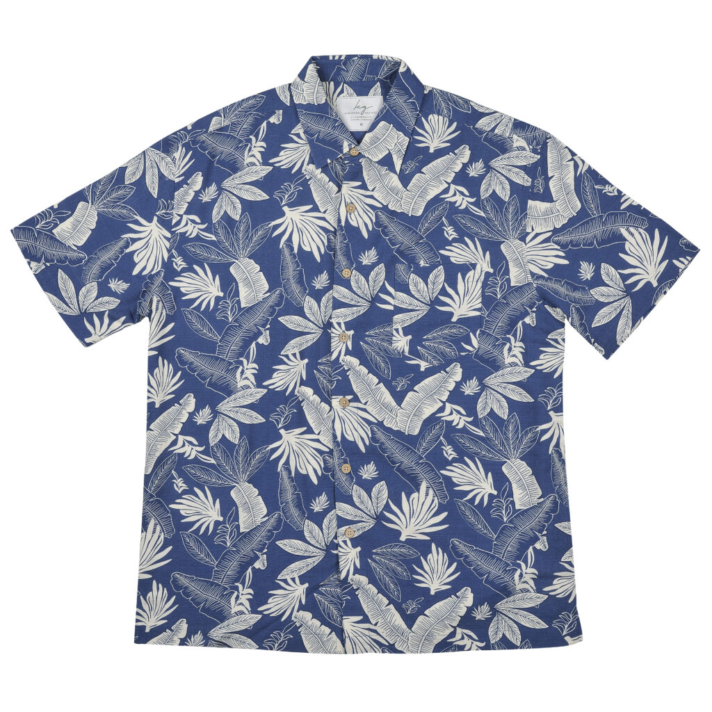 Mens Bamboo Shirt Palm Islands